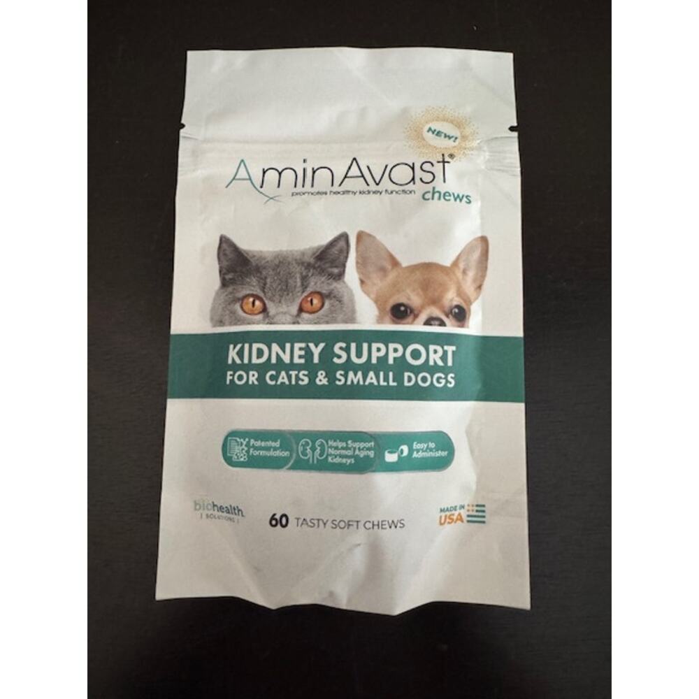 AminAvast Kidney Support for Small Cats & Dogs- Healthy Kidney Support Chews